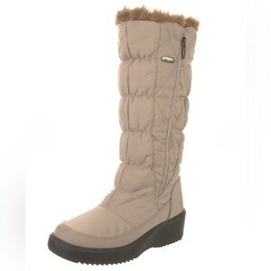 Pajar Women's Beige Quilted Winter Boots